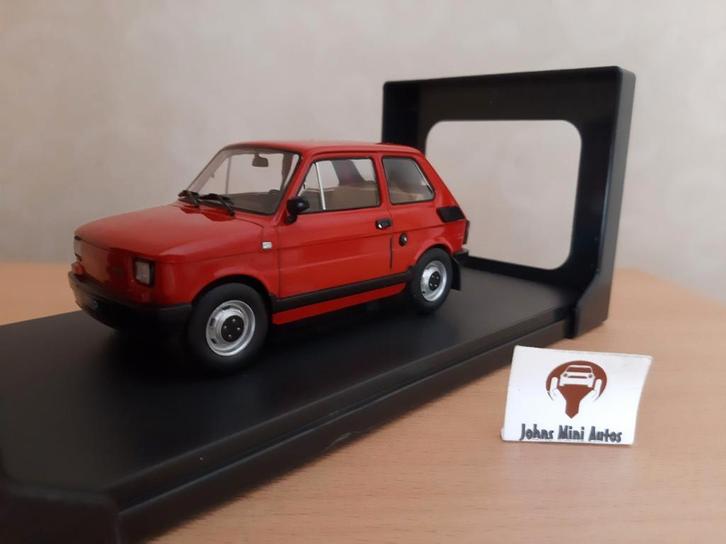 Fiat 126p 1985 rood van Whitebox 1:24, Hobby en Vrije tijd, Modelauto's | 1:24, Nieuw, Auto, Overige merken, Ophalen of Verzenden
