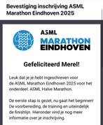Startbewijs ASML Halve Marathon Eindhoven, Eén persoon, Oktober