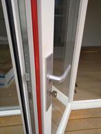 Hardhout kozijn met dubbele deuren, Doe-het-zelf en Verbouw, Deuren en Horren, Nieuw, Ophalen of Verzenden, Buitendeur, Hout