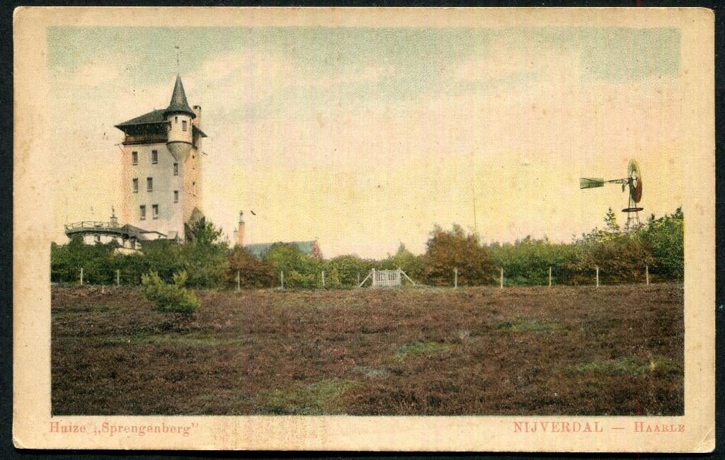 Huize sprengenberg Nijverdal / Sallandse Haarle, 7448 PB 2, Verzamelen, Ophalen of Verzenden, Voor 1920, Ongelopen, Overijssel
