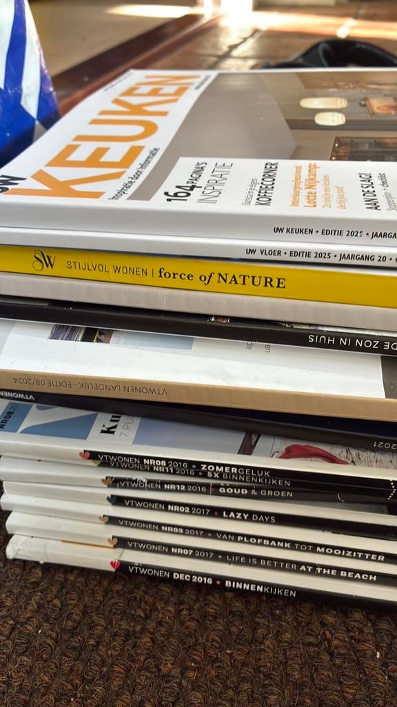 Woontijdschriften 15x, Boeken, Tijdschriften en Kranten, Ophalen, Zo goed als nieuw, Overige typen