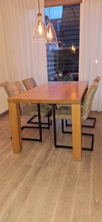 Eetkamertafel blank eiken, Ophalen, Gebruikt, Minder dan 10 m², Overige typen