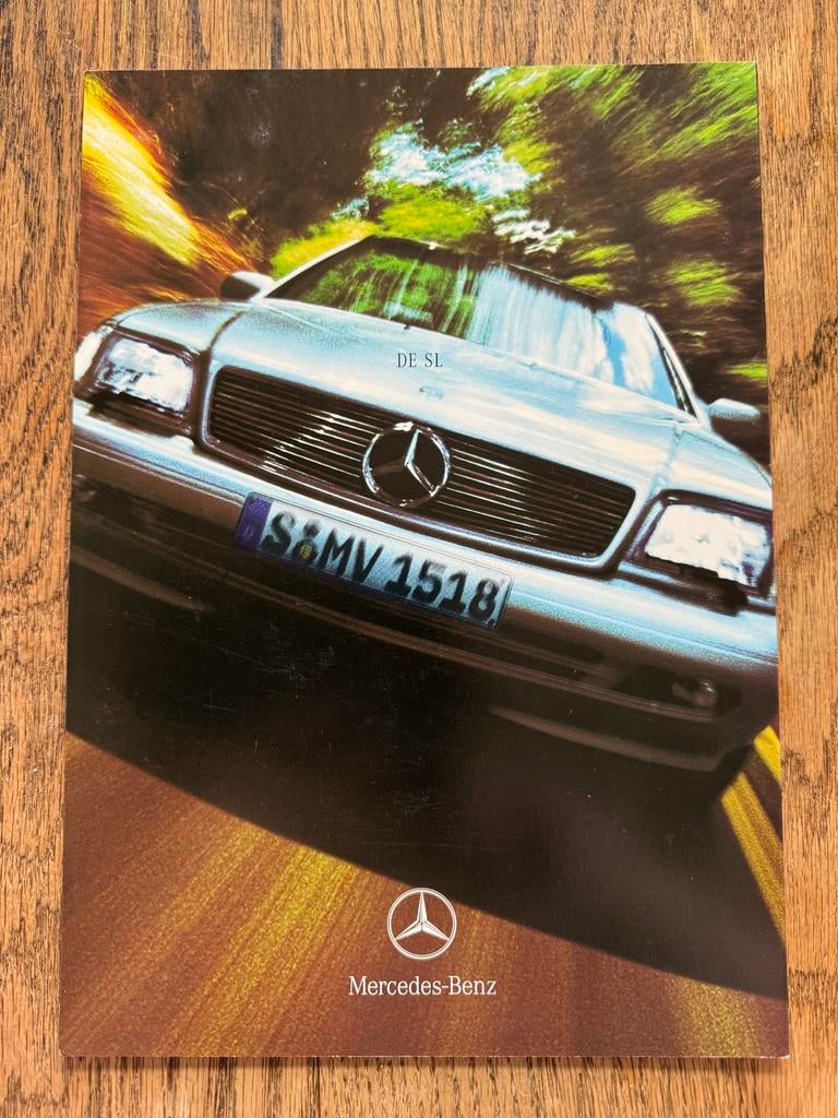 Mercedes SL brochure 280-320-500-600 1998 - Uitklap nieuwsta, Auto diversen, Handleidingen en Instructieboekjes, Ophalen of Verzenden