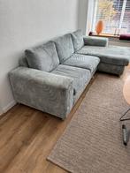 Comfortabele ribstof hoekbank - Ribcord Mint 50, Ophalen, 250 tot 300 cm, Gebruikt, Ribstof Hoekkombinatie Salve