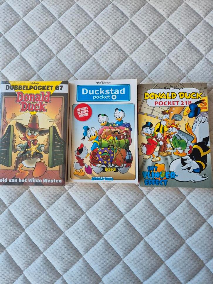 Donald Duck Dubbelpocket 67, Duckstad Pocket 11, Pocket 218, Boeken, Stripboeken, Ophalen of Verzenden