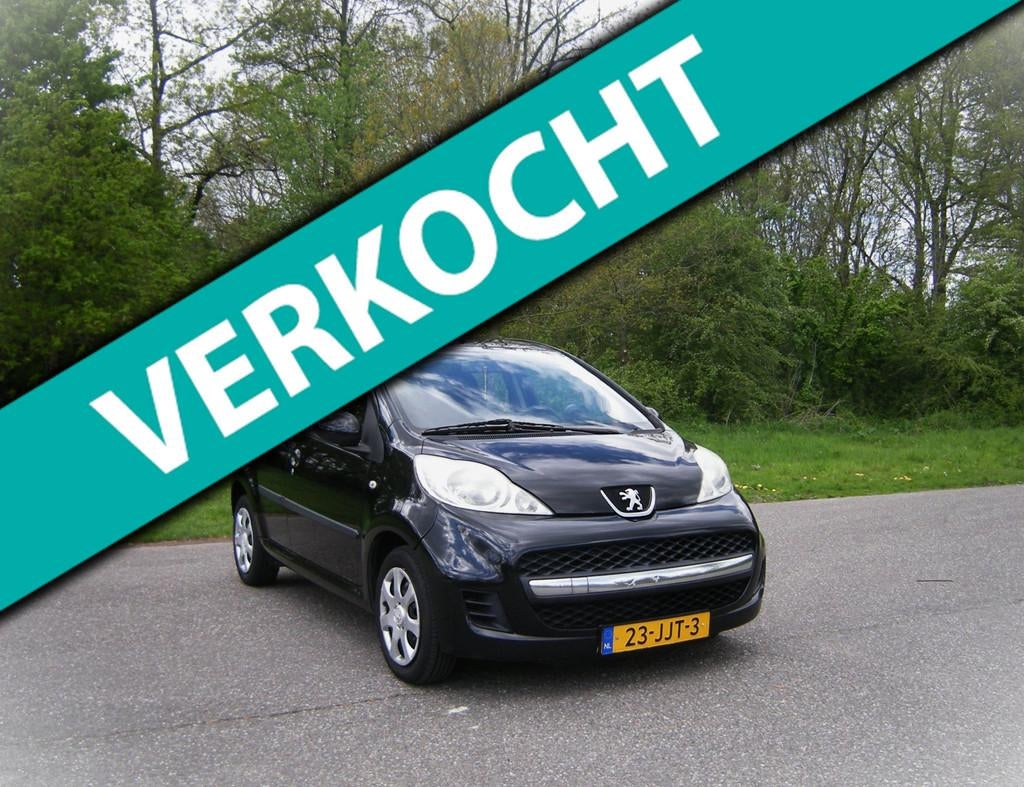 Peugeot 107 1.0-12V Sublime . 5 Drs . Airco . Elec ramen Inr, Voorwielaandrijving, Stof, Gebruikt, Zwart