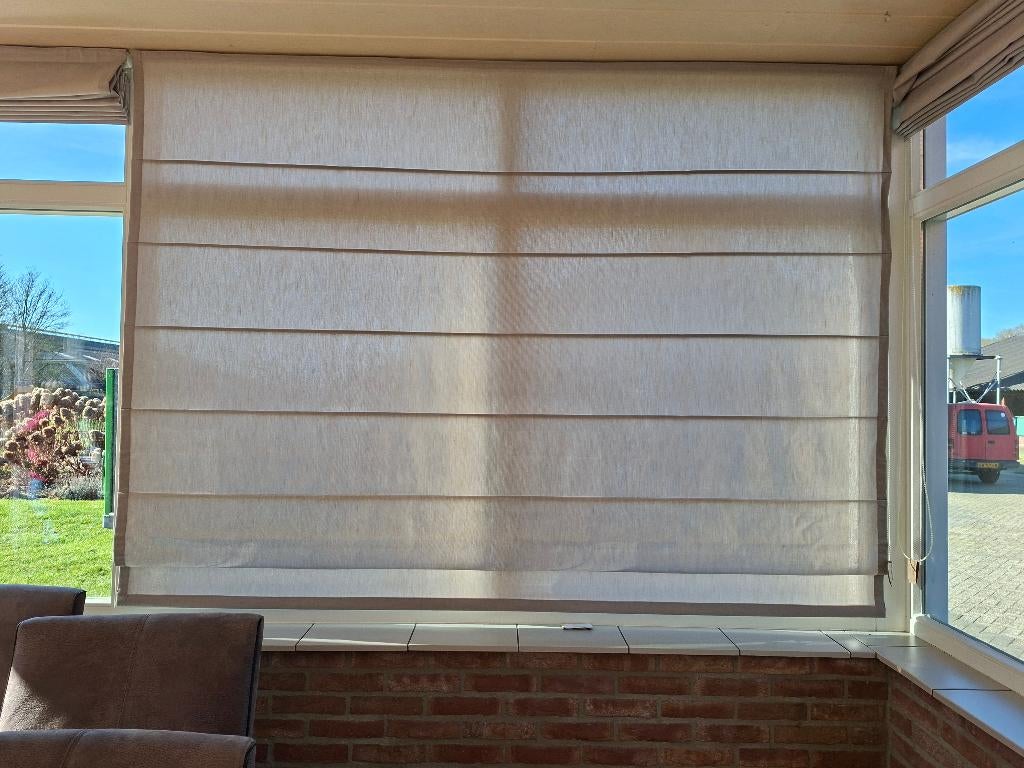 Vouwgordijnen, Huis en Inrichting, Ophalen, Gebruikt, Overige kleuren, 200 cm of meer