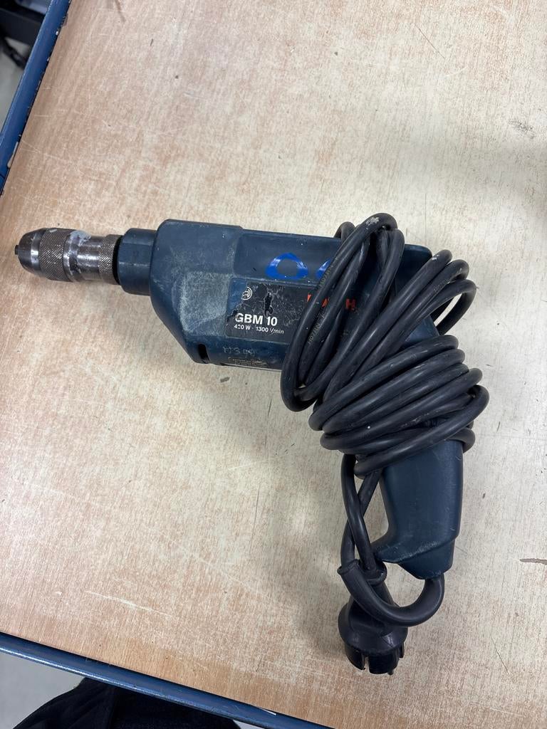 Bosch GBM 10 Boormachine - Compact en Krachtig, Ophalen of Verzenden, Gebruikt, 400 tot 600 watt, Boormachine
