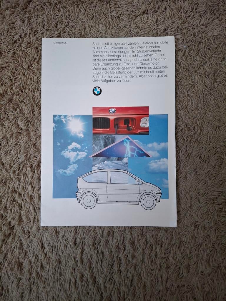 Autofolder BMW E1, Verzenden, Zo goed als nieuw, BMW