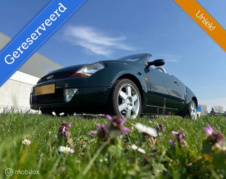 Ford Streetka 1.6 CABRIO AIRCO 103620 KM, Auto's, Ford, Bedrijf, Te koop, Ka, Airconditioning, Lederen bekleding, Metallic lak