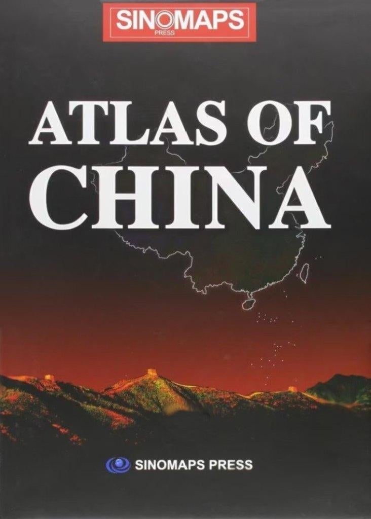 Atlas of China - Hardcover, Engelse editie Sinomaps # SALE #, Boeken, Atlassen en Landkaarten, Zo goed als nieuw, Overige atlassen