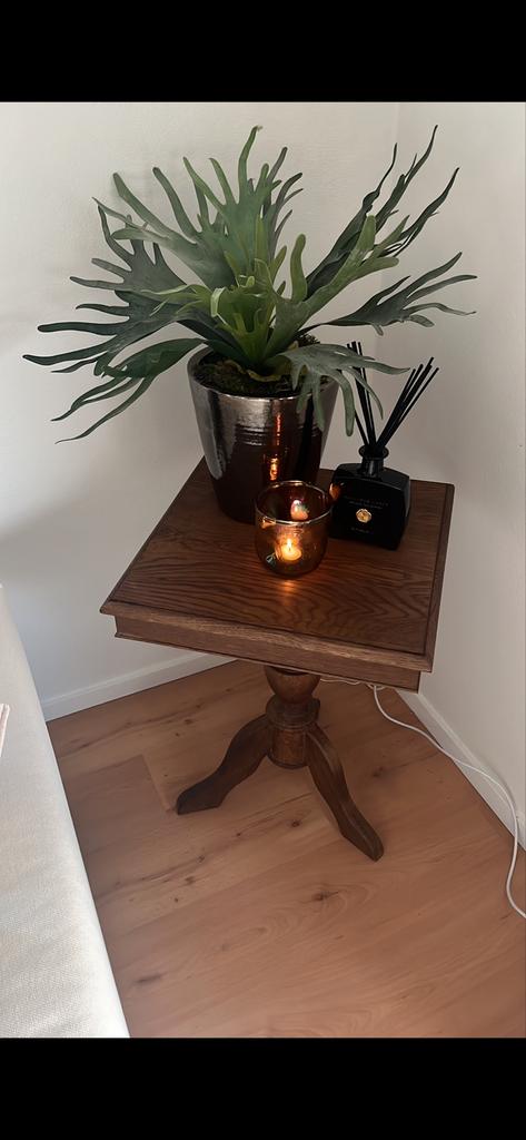 Stoere en sobere bijzettafel van De Plantage Barneveld, 45 tot 60 cm, Minder dan 55 cm, Vierkant, Ophalen of Verzenden