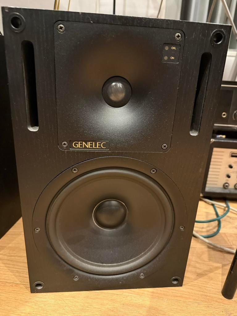 Genelec 1031a Studiomonitoren (set van 2), Audio, Tv en Foto, Luidsprekers, Gebruikt, 120 watt of meer, Front, Rear of Stereo speakers