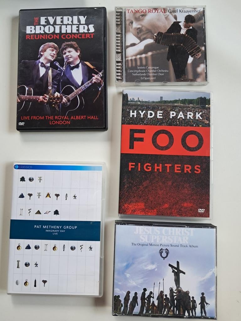 FOO FIGHTERS, EVERLY BROTHERS, JESUS CHRIST SUPERSTSTAR EA, Alle leeftijden, Ophalen of Verzenden, Zo goed als nieuw