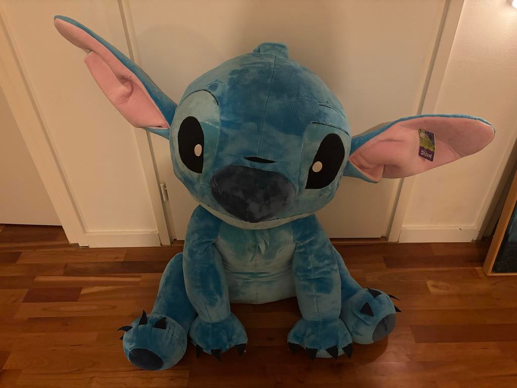 Nieuwe XXL Stitch Knuffel - 110x100cm Disney Lilo & Stitch, Ophalen, Disney, Overige typen, Blauw
