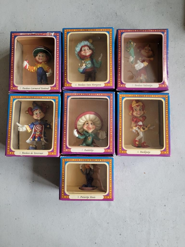 Efteling Pardoes en Vrienden Beeldjes Collectie, Ophalen of Verzenden, Zo goed als nieuw, Beeldje of Poppetje