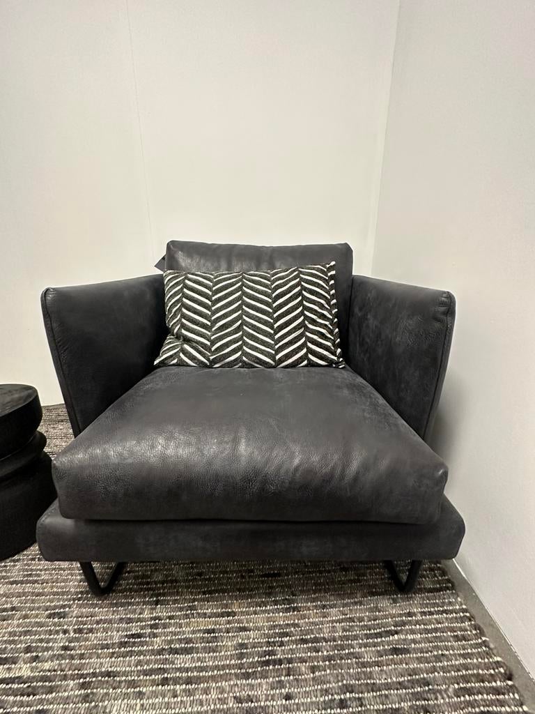 Showmodel jackson in leer, Huis en Inrichting, Fauteuils, Her Anker, Nieuw, 75 tot 100 cm, Modern