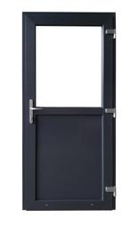 Kunststof Buitendeur 1/2 Glas Buiten B100 H204cm Antraciet, Kunststof, Niet ingevuld, Nieuw, Ophalen of Verzenden