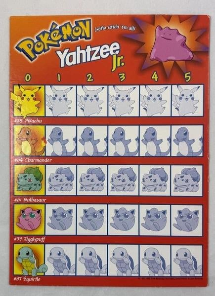 MB Pokemon Pokémon Yahtzee Junior Pikachu Nintendo Vintage, Coolsingel 104, 3011 AG Rotterdam, Netherlands, MB Spellen, Verzenden