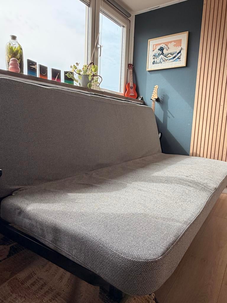 IKEA Nyhamn slaapbank met pocketveringmatras, Ophalen, Tweepersoons, 140 cm, Zo goed als nieuw