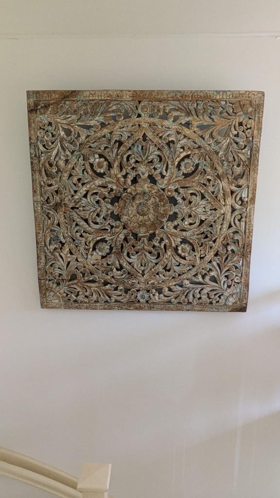Houten wandpaneel 150x150, Ophalen of Verzenden, Zo goed als nieuw