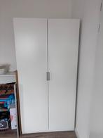 Kleding kast wit 200 cm hoog X 100 cm breed x 60 cm diep, Ophalen, Met deur(en), 100 tot 150 cm, 200 cm of meer