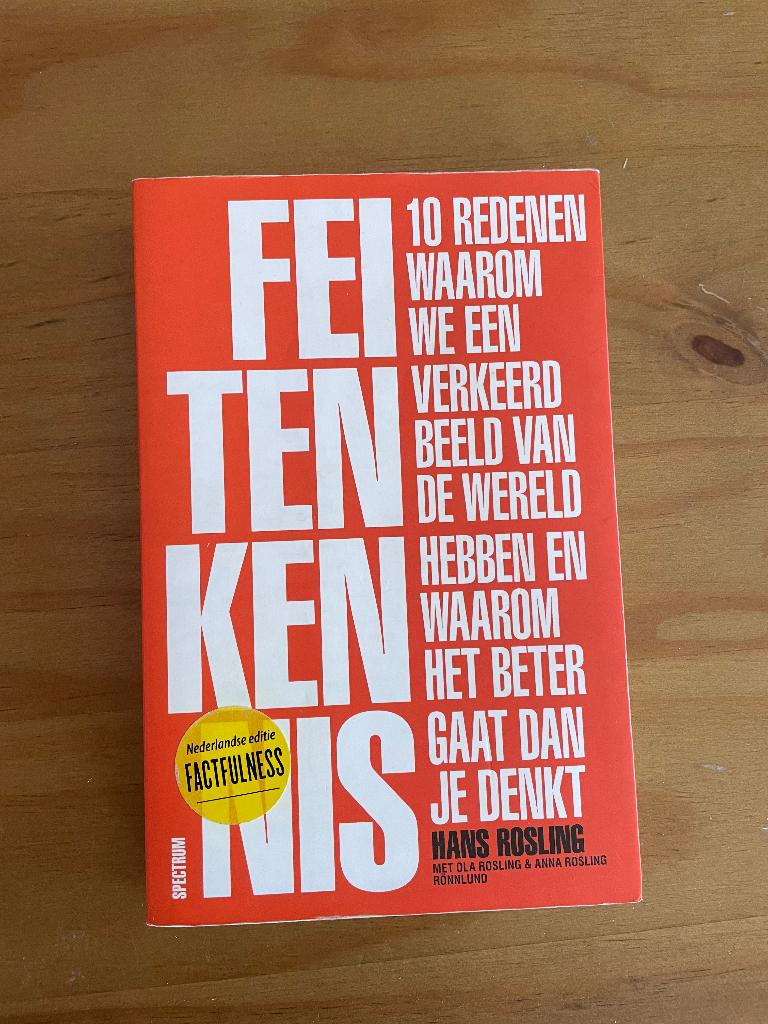 Feitenkennis Hans Rosling, Boeken, Gelezen, Hans Rosling, Ophalen of Verzenden, Nederland