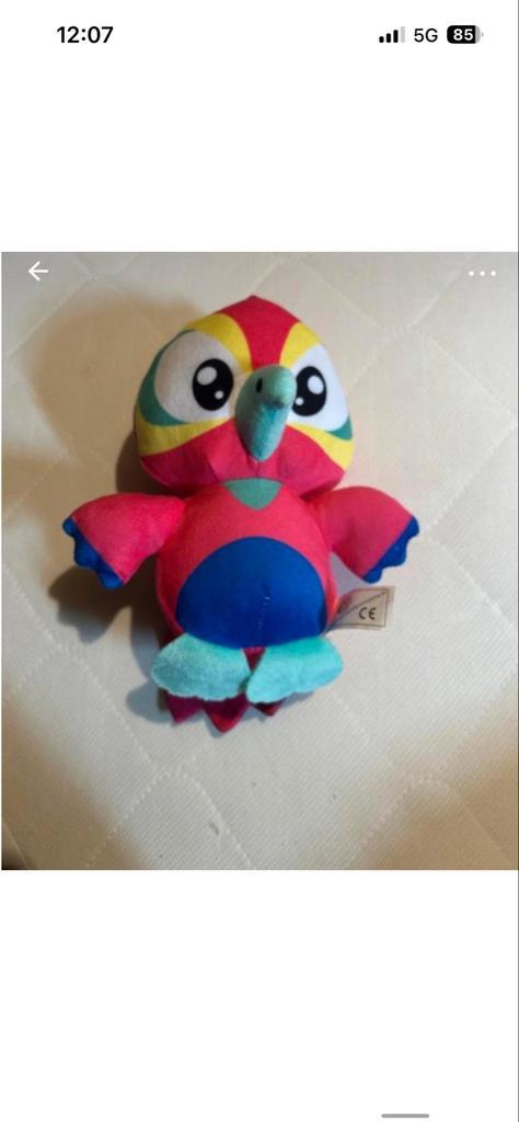 Kleurrijke Knuffel Papegaai - Zacht en Speels, Kinderen en Baby's, Speelgoed | Knuffels en Pluche, Zo goed als nieuw, Overige typen