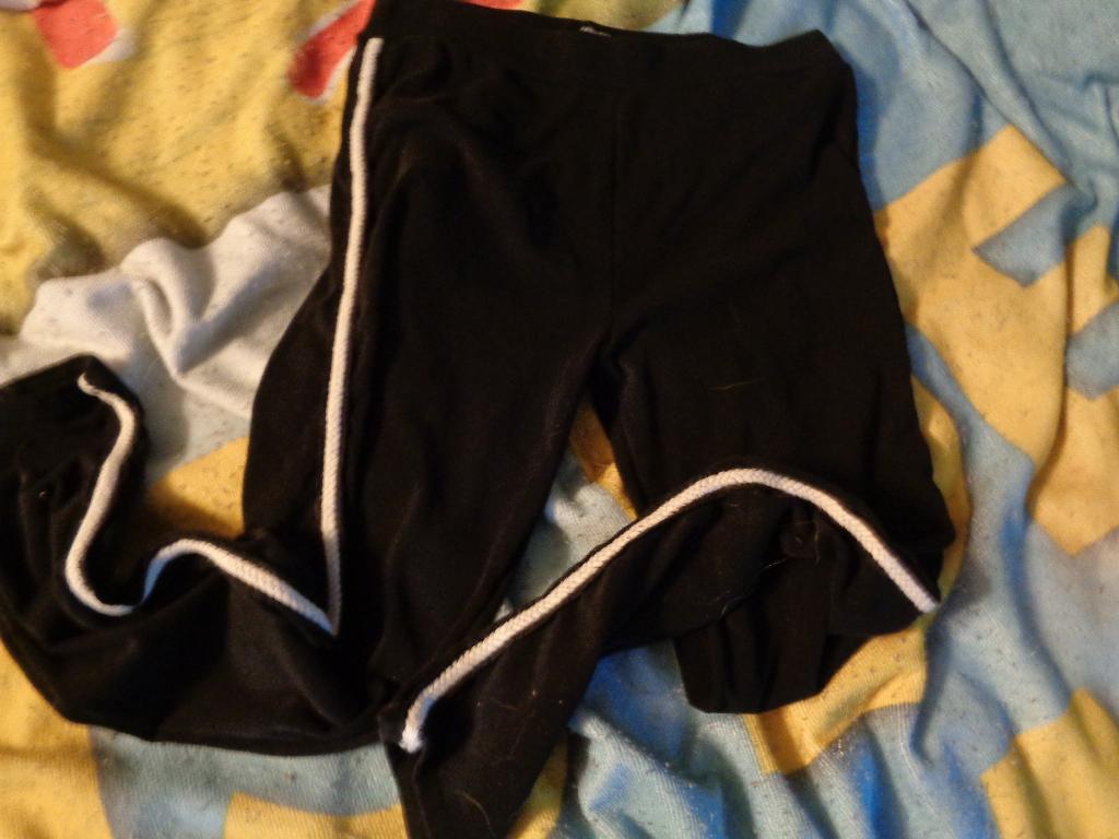 zwarte legging met witte bies maat xl, Kleding | Dames, Leggings, Maillots en Panty's, Ophalen of Verzenden, Gedragen, Zwart, Legging