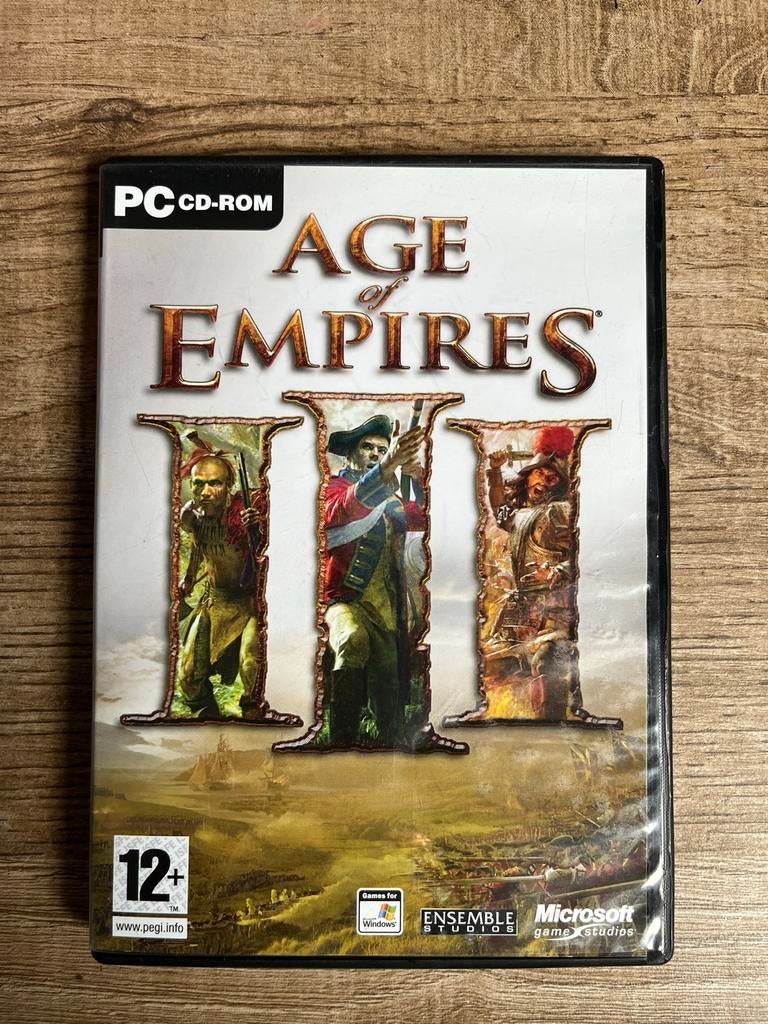 Age of Empires III PC CD-ROM, Ophalen, Gebruikt, Strategie en Constructie, Vanaf 12 jaar