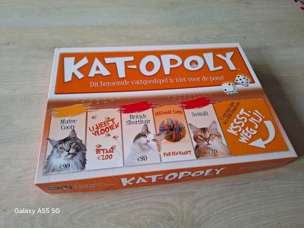Kat-opoly Bordspel - Het Vastgoedspel voor Kattenliefhebbers, Hobby en Vrije tijd, Gezelschapsspellen | Bordspellen, Late for the Sky Production Company