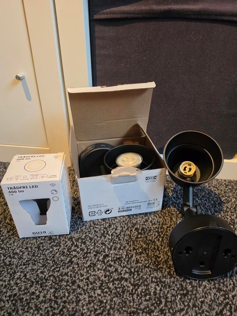 IKEA SKURUP lampen met TRÅDFRI GU10 lamp, Ophalen of Verzenden