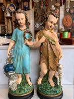 Kindje Jezus en St.Janneke staand/gips., Ophalen