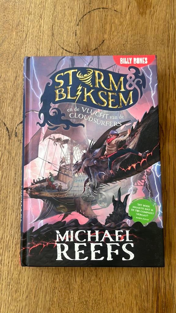 Storm en Bliksem en de vlucht van de cloudsurfers, Michael Reefs, Nieuw, Ophalen of Verzenden, Fictie