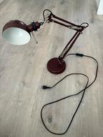 FORSA bureaulamp bordeaux, Huis en Inrichting, Lampen | Tafellampen, Ophalen, Zo goed als nieuw, Minder dan 50 cm, Metaal