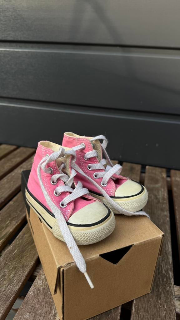 Roze Converse All Stars maat 19, Ophalen of Verzenden, Gebruikt, Kinderen