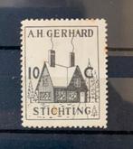 Sluitzegel 10ct AH Gerhard stichting, Verzenden, Na 1940, Gestempeld