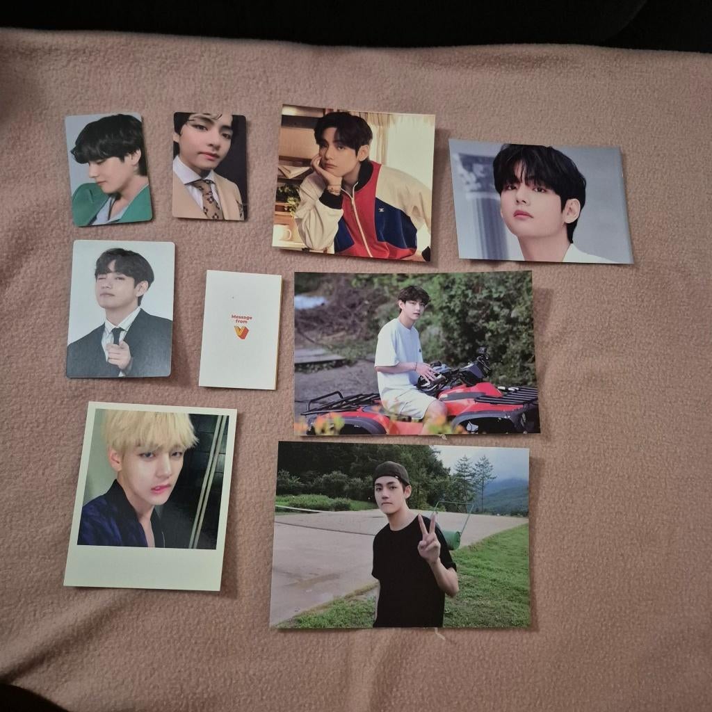 BTS collection set 6 - Taehyung/V, Verzamelen, Muziek, Artiesten en Beroemdheden, Verzenden, Zo goed als nieuw, Foto of Kaart