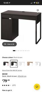 IKEA bureau MICKE zwart – NIEUW in originaal verpakking, Ophalen, Nieuw, Bureau