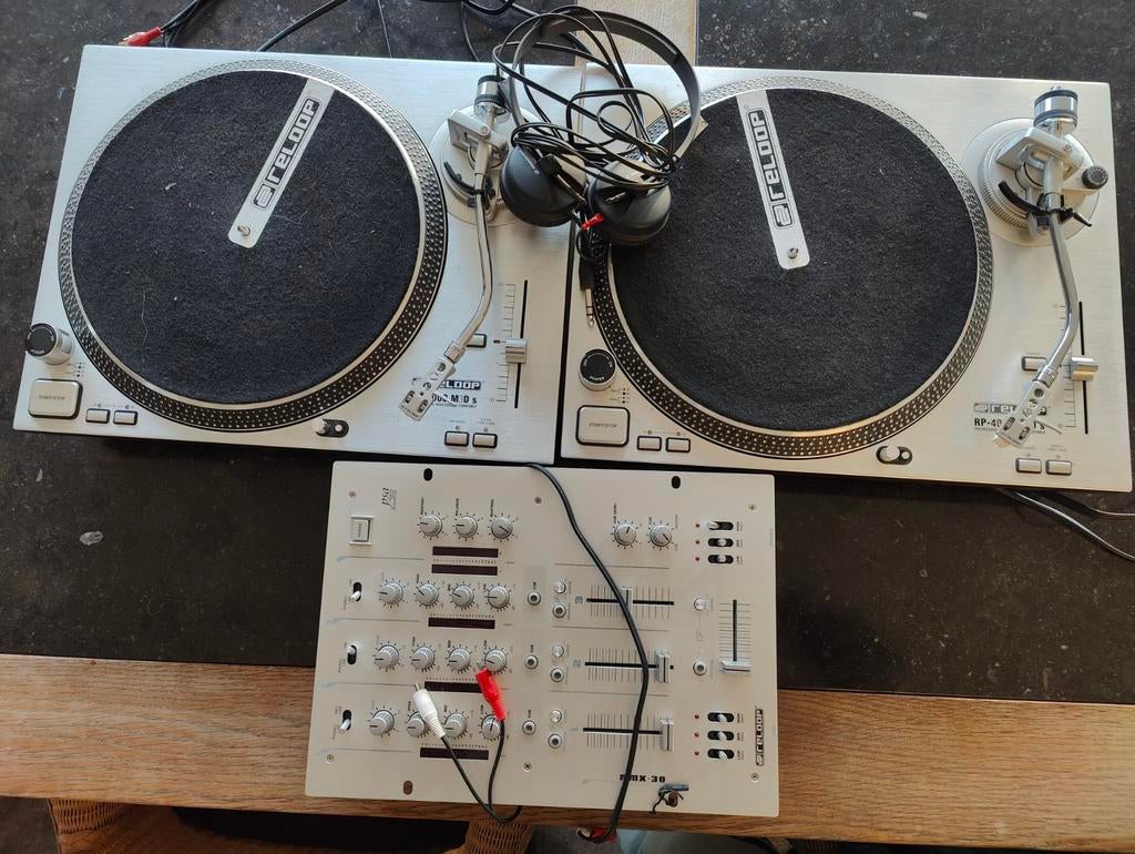 2 x Reloop RP 4000 M3D s, RMX-30 en Sennheiser HD25 SP, Audio, Tv en Foto, Platenspelers, Ophalen of Verzenden, Overige merken