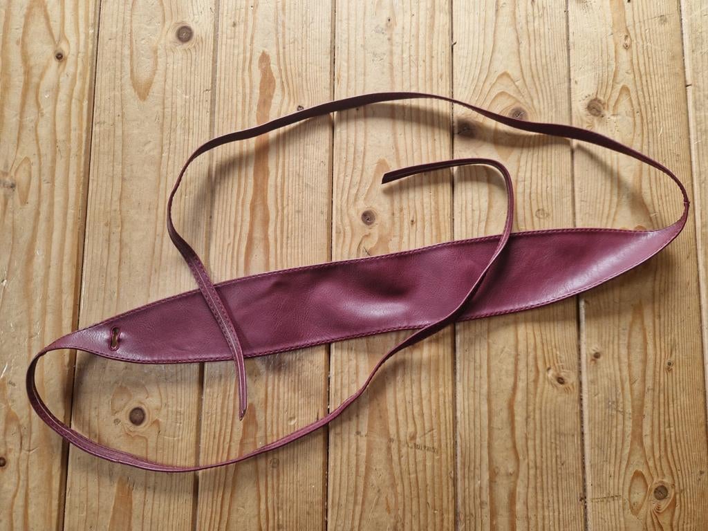 Paarse leren wikkelriem, Kleding | Dames, Riemen en Ceinturen, Overige kleuren, Echt leder, Tailleriem, Ophalen of Verzenden