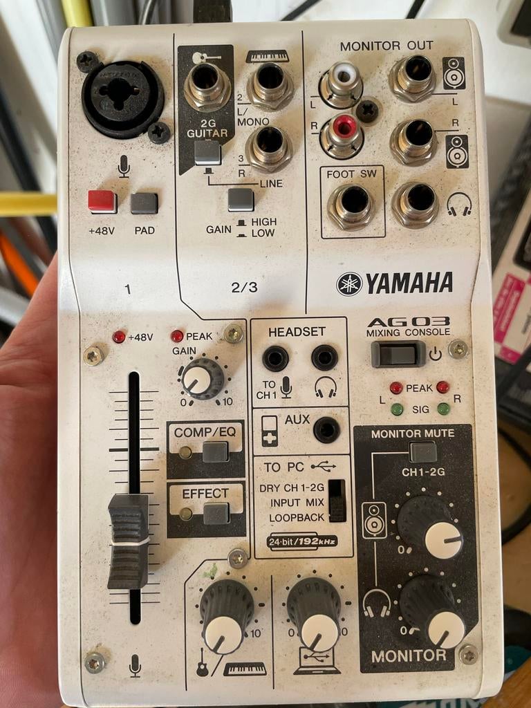 Yamaha AG03 Mengpaneel - Compacte USB Audio Interface, Muziek en Instrumenten, Mengpanelen, Ophalen of Verzenden, Gebruikt, Minder dan 5 kanalen
