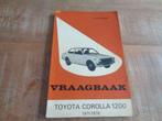 Toyota Corolla 1200 Vraagbaak Werkplaatshandboek 1971-1976, Verzenden, Gelezen, Toyota