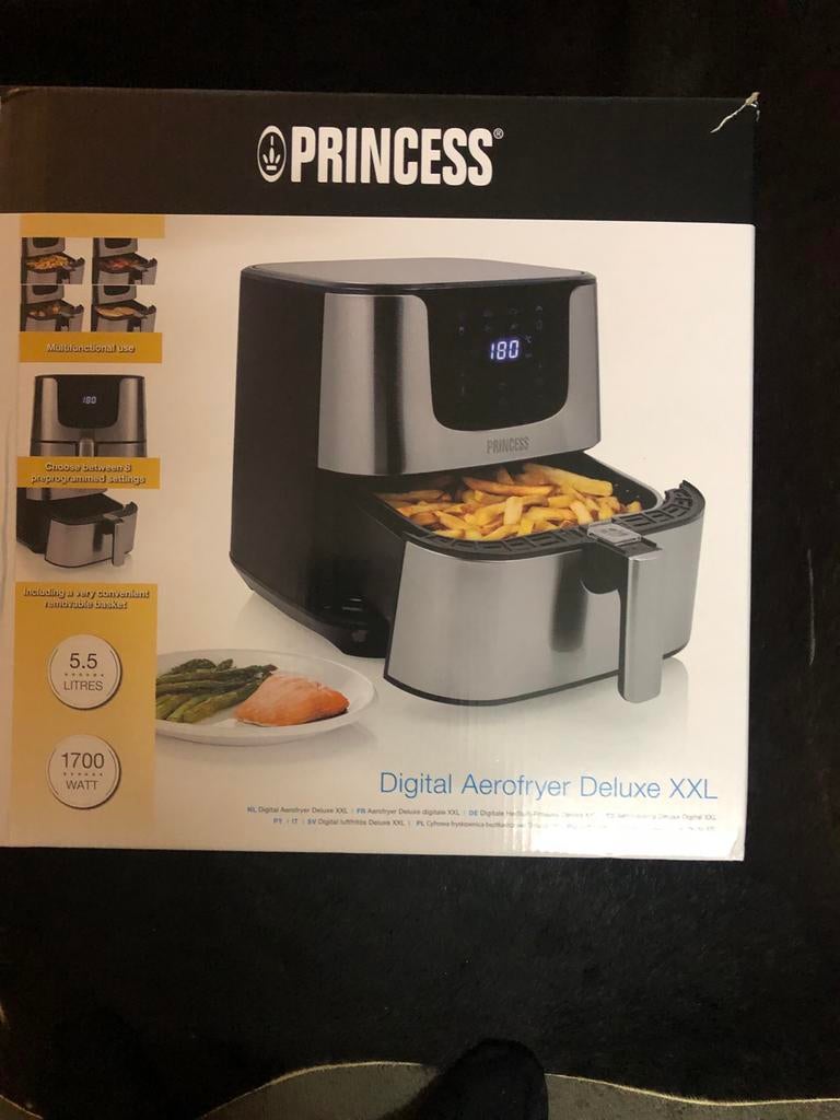 Princess Digital Aerofryer Deluxe XXL, Ophalen of Verzenden, Nieuw, Airfryer XXL, 1500 gram of meer