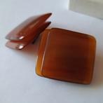 Grote vintage oorclips bakeliet? Kunststof?, Verzenden, Gebruikt, Overige materialen