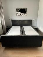 Avek boxspring 180x200, nieuwe topper en 2 nachtkastjes, Ophalen, Gebruikt, Tweepersoons, 180 cm