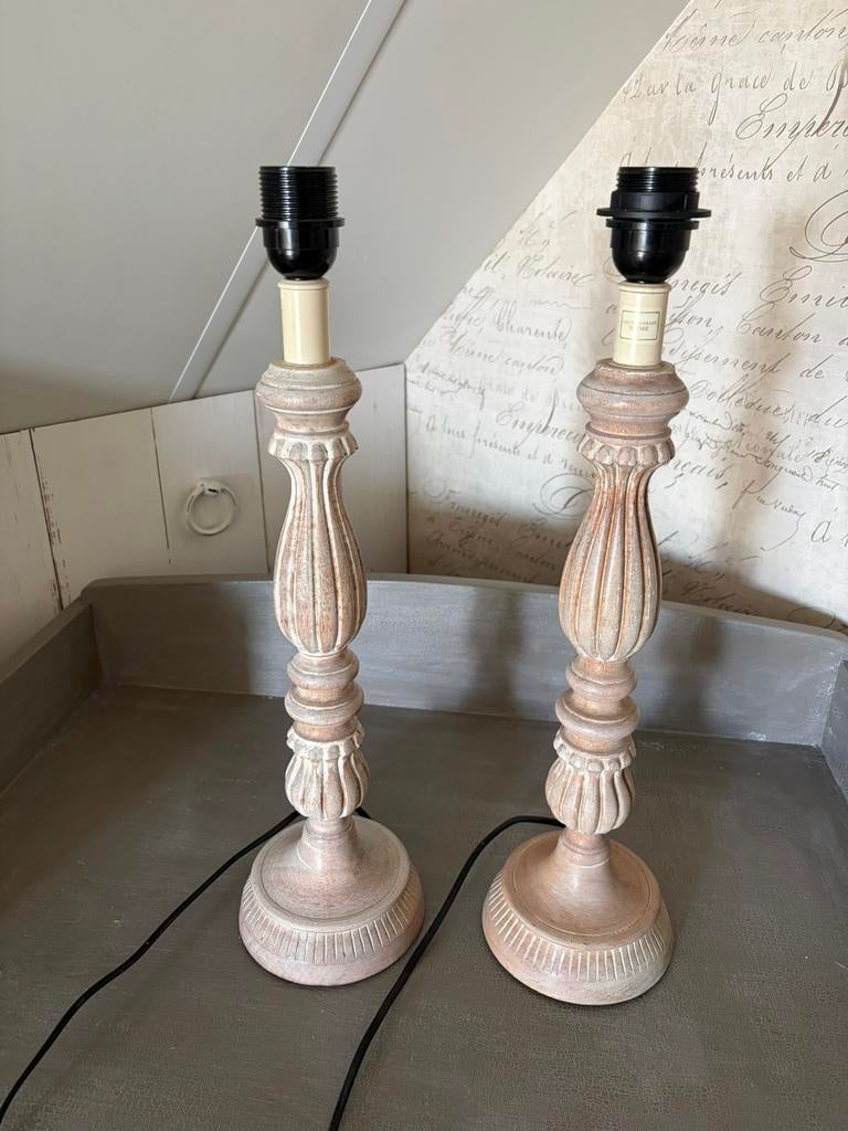 Lampenvoeten Laura Ashley, Ophalen, Gebruikt, 50 tot 75 cm, Landelijk, brocante