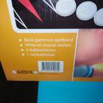 Backgammon set in bruin Koffertje, Een of twee spelers, Ophalen of Verzenden, Zo goed als nieuw