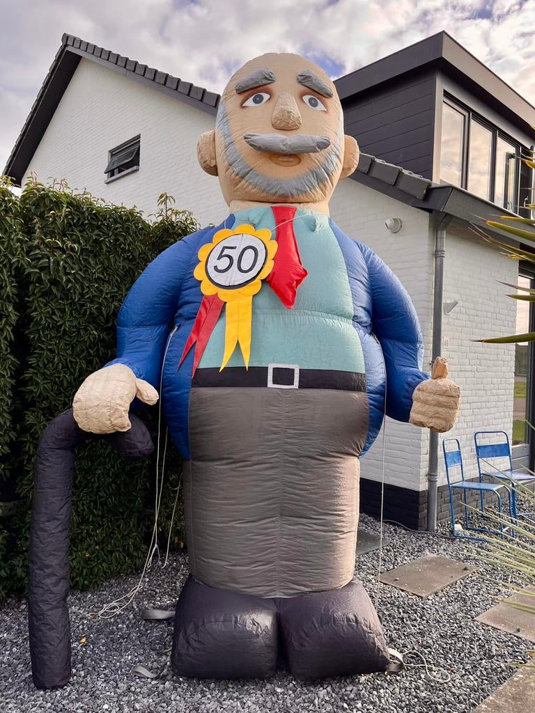 Te huur - abraham pop 50 jaar, Ophalen, Zo goed als nieuw, Abraham of Sarah