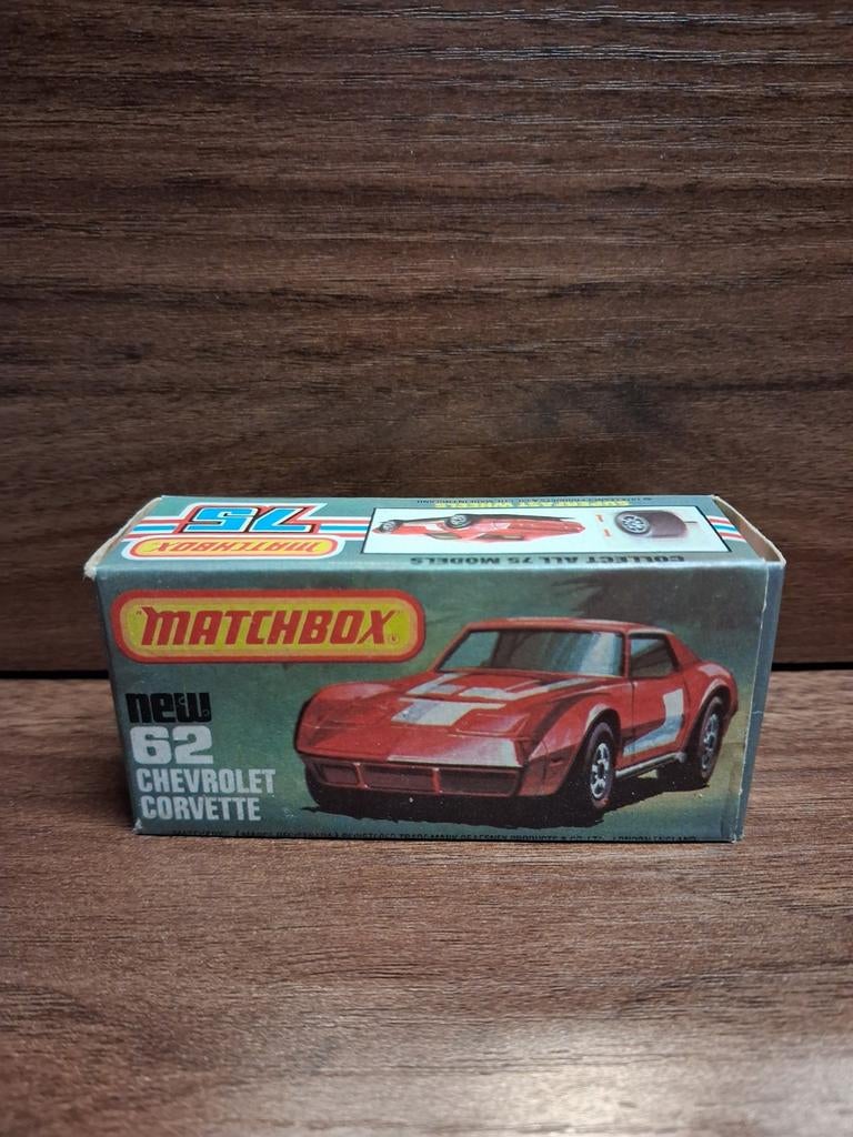 Matchbox N62. Chevrolet Corvette, Ophalen of Verzenden, Gebruikt